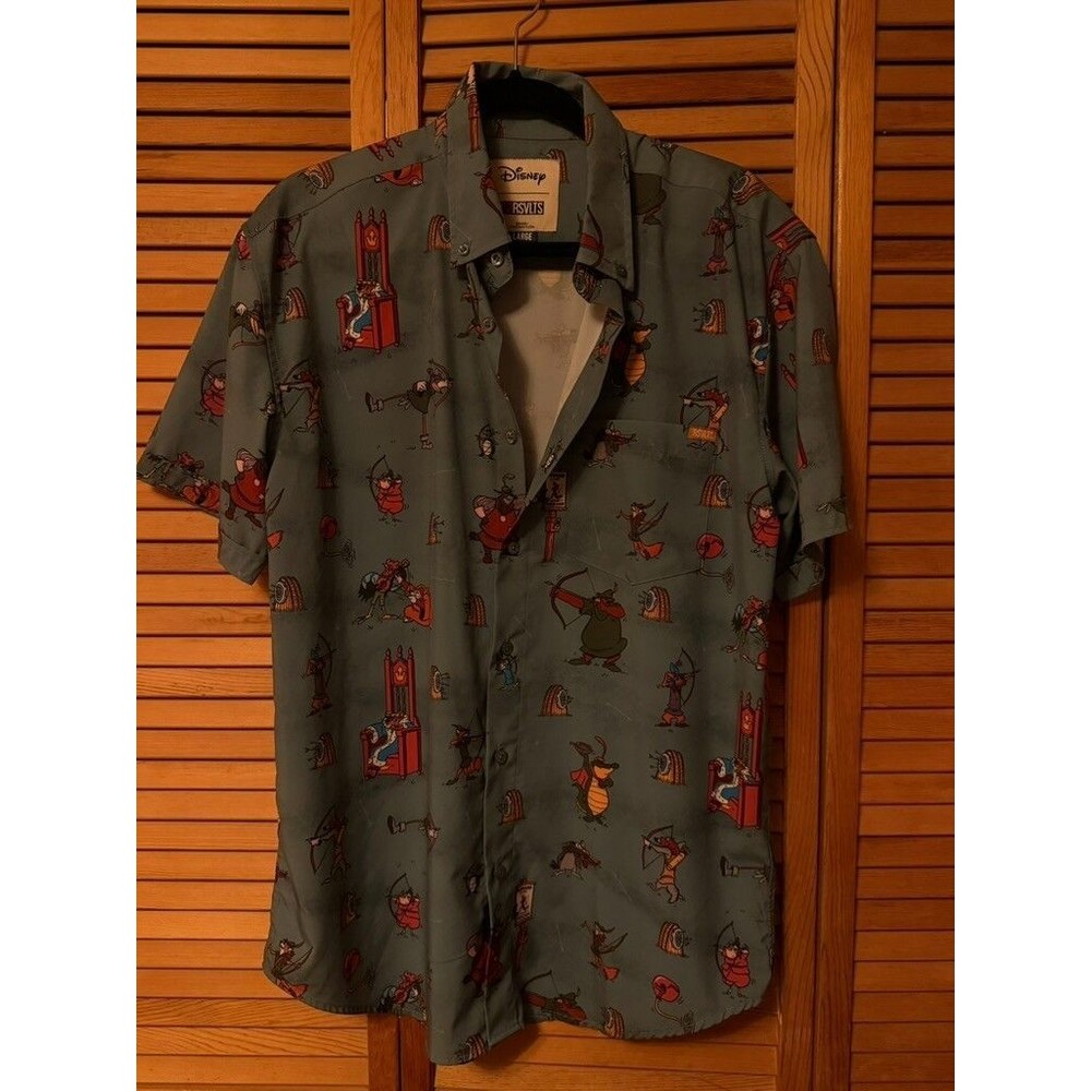 NWOT Disney @RSVLTS Shirt Robin Hood Archrivals KUNUFLEX (Size Large)